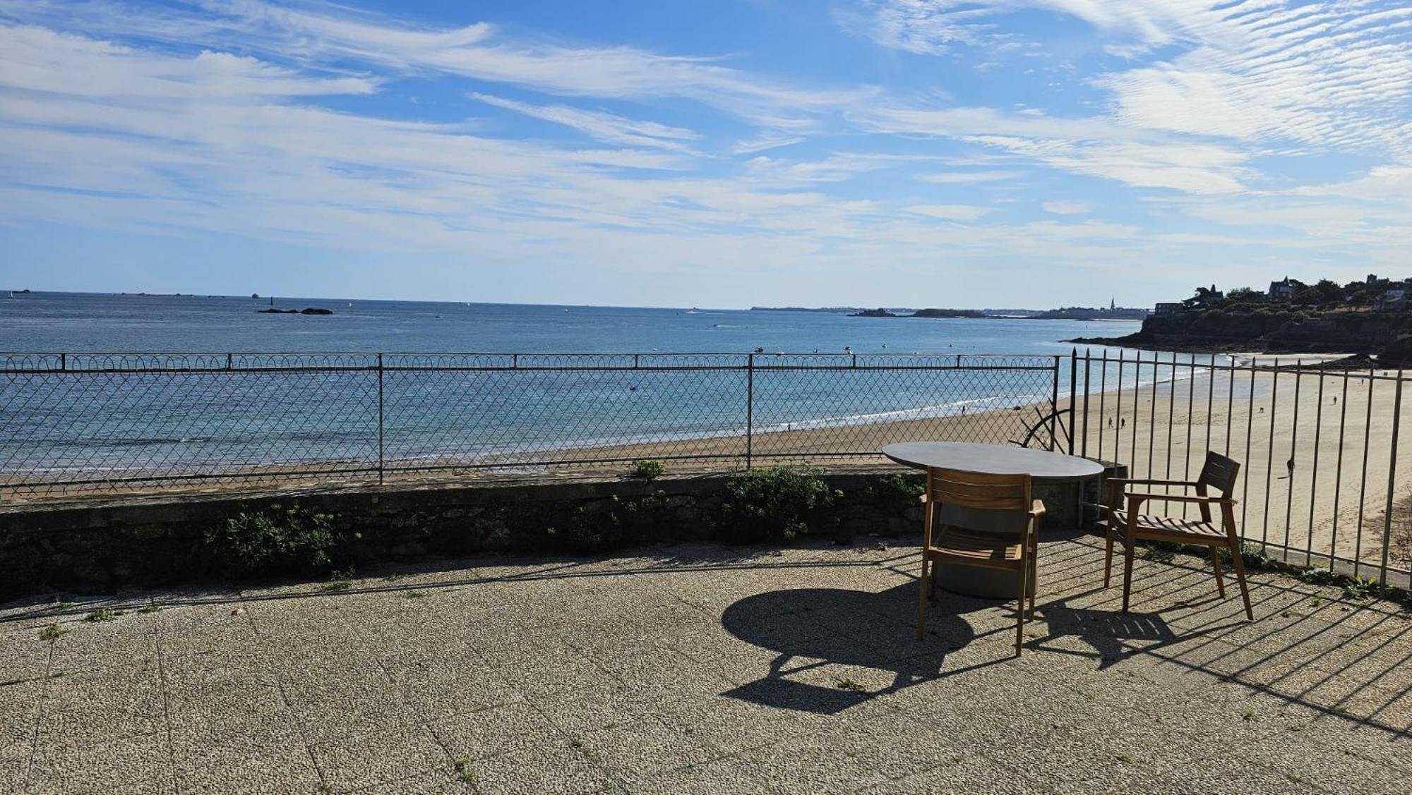 Vue Pleine Mer A La Perle Marine - La Terrasse Dinard Exteriér fotografie