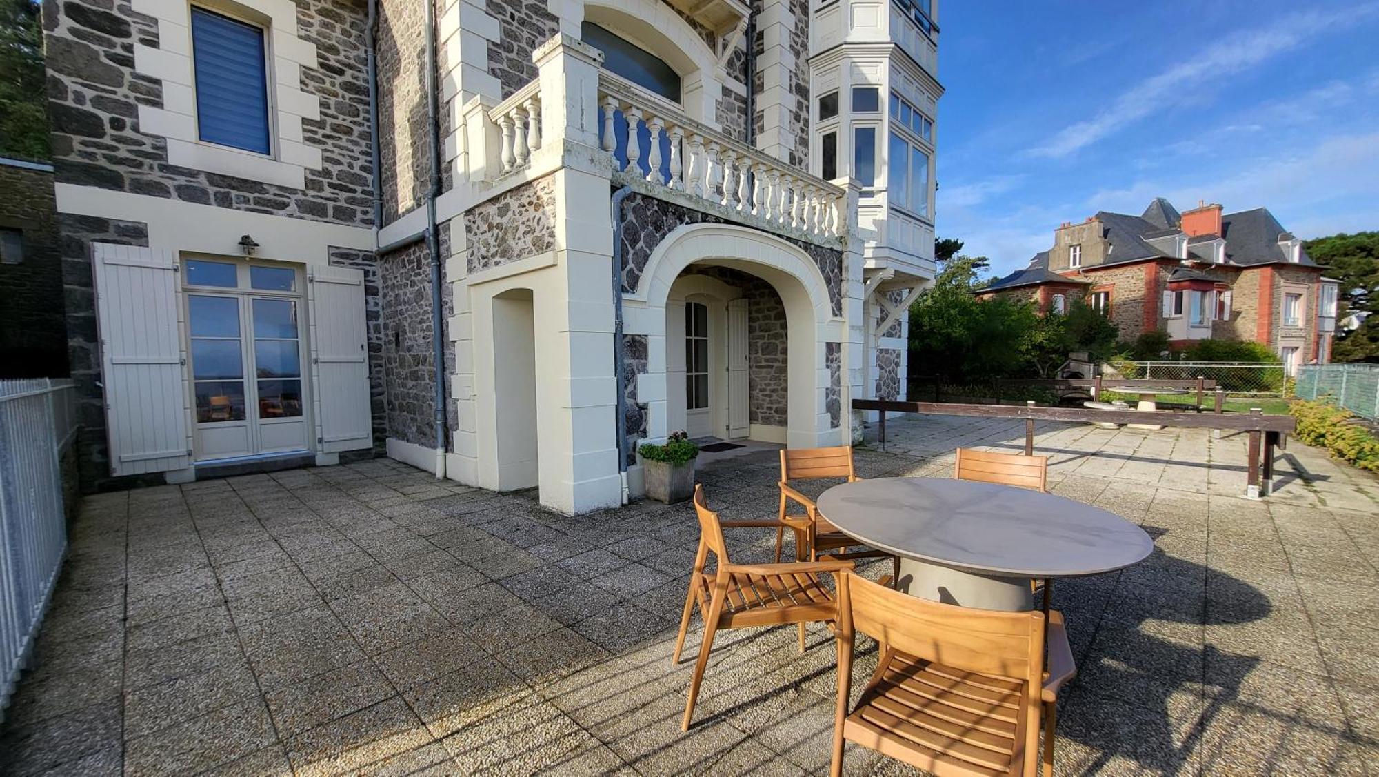 Vue Pleine Mer A La Perle Marine - La Terrasse Dinard Exteriér fotografie